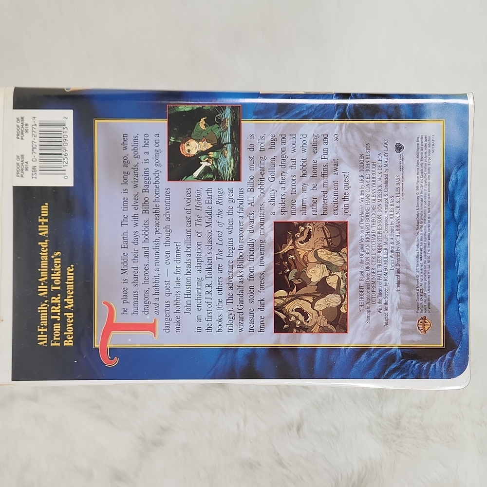 The Hobbit, Animated Film from 1977 on VHS - Picture 4 of 16